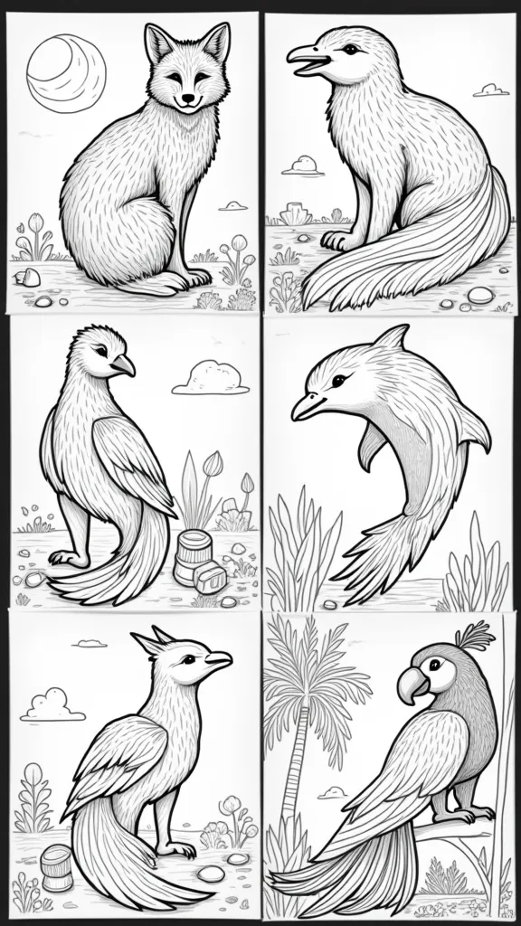 tail coloring pages